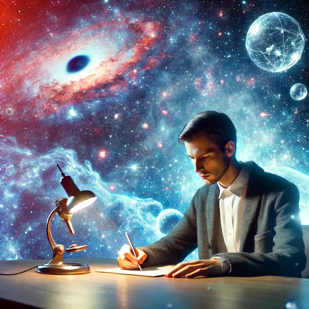 A remote viewer sitting at a desk