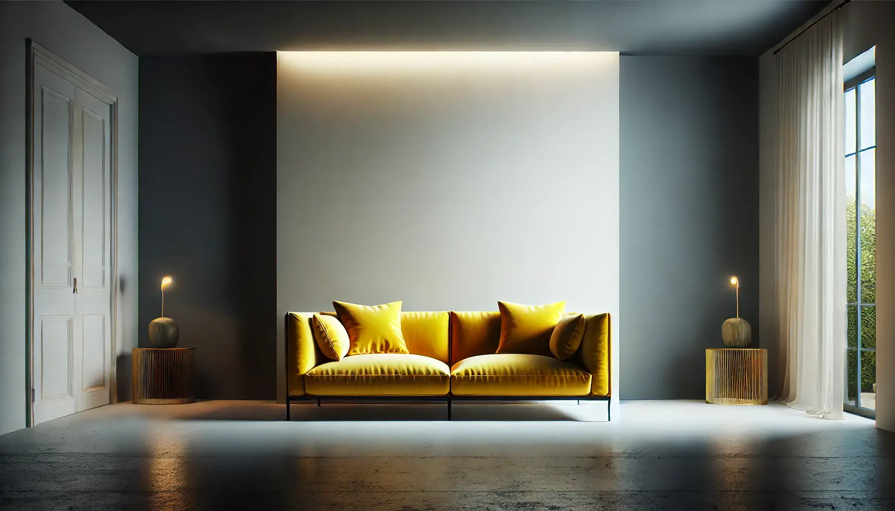 DALL·E 2024-11-28 11.32.15 - A photogenic interior with a moody atmosphere featuring a vibrant yellow sofa standing in front of a clean, white blank wall. The room is characterize DALL·E 2024-11-28 11.32.15 - A photogenic interior with a moody atmosphere featuring a vibrant yellow sofa standing in front of a clean, white blank wall. The room is characterize